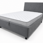 Voodi Viola tumehall + Super Pocket, 120×200 cm